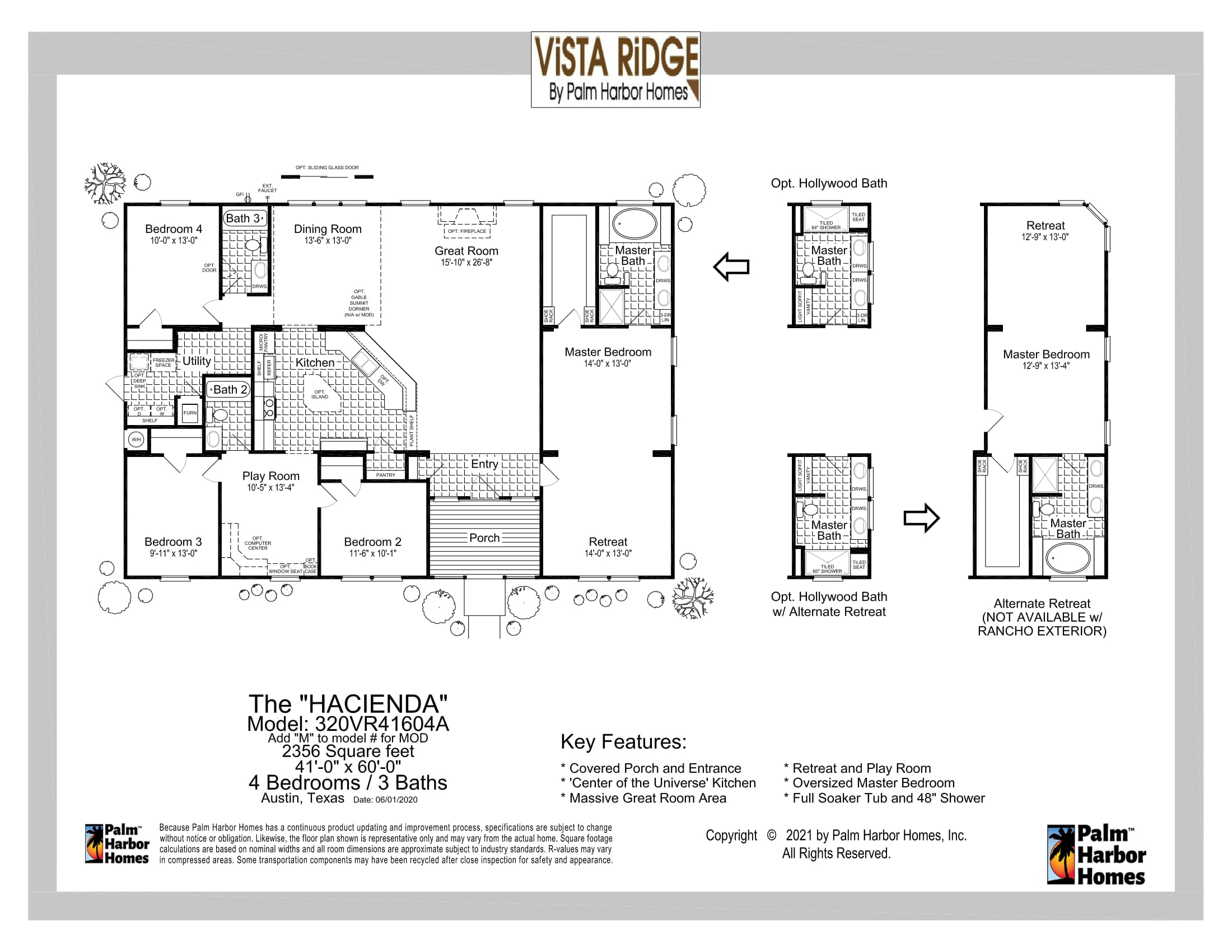 Vista Ridge / The Hacienda 320VR41604A by Palm Harbor Village of